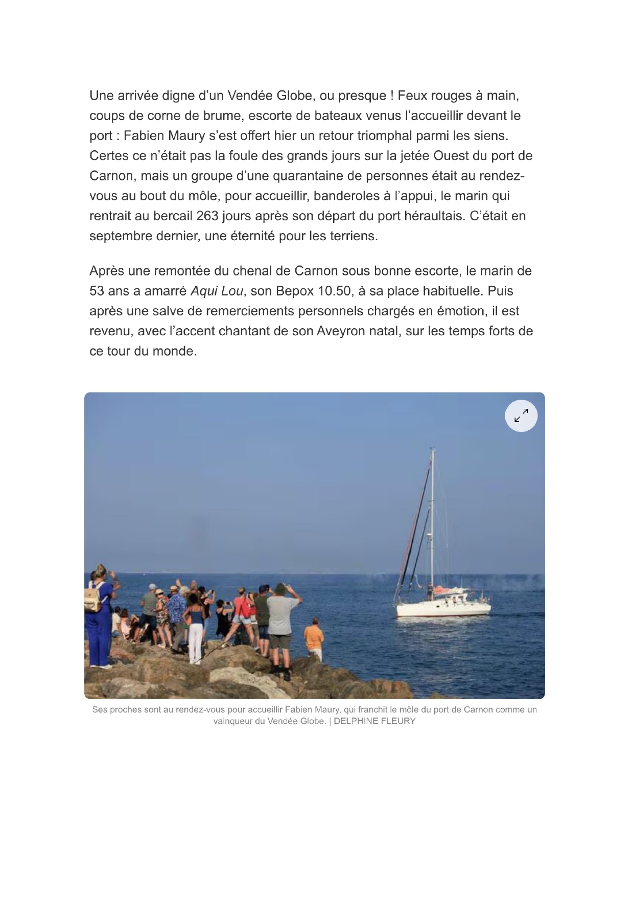 Article du journal Voile et Voilier 06/2025